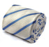 ivory tie with blue club stripes